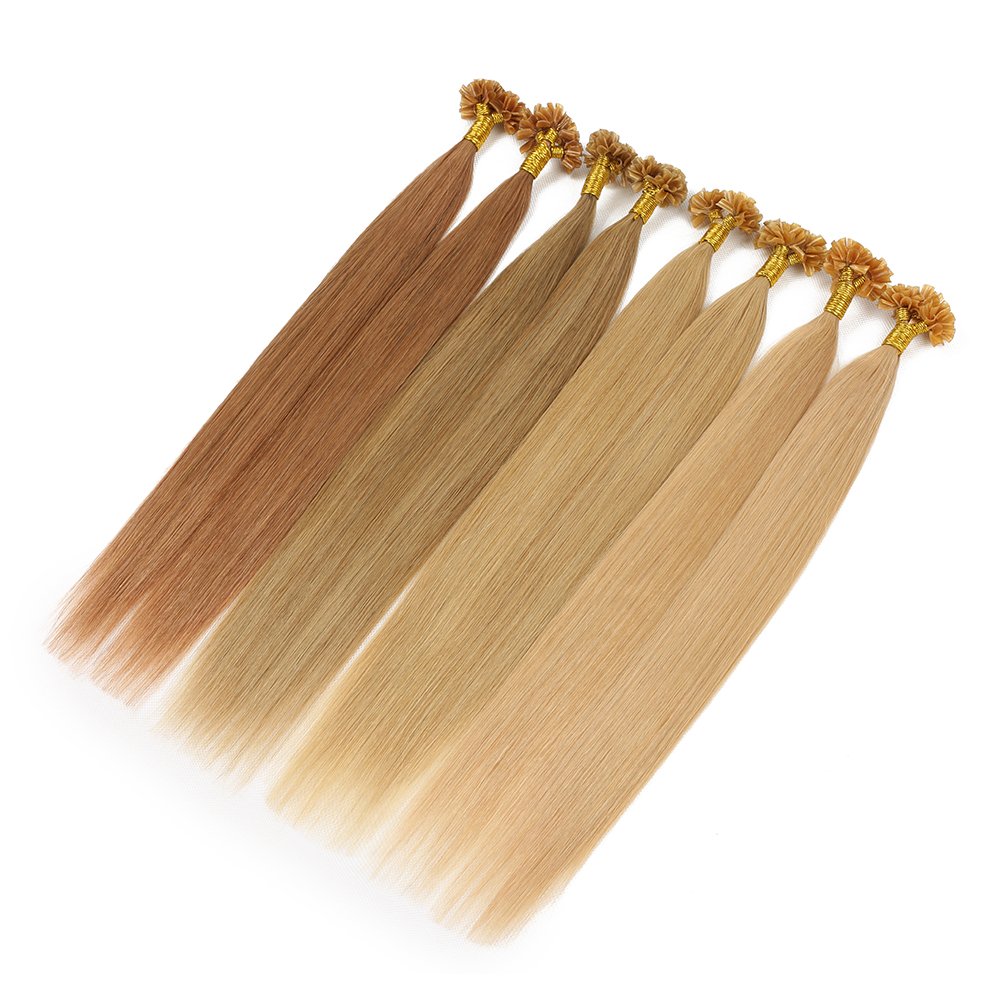 unprocessed human hair wigs Italian keratin tip nail tip human hair extension