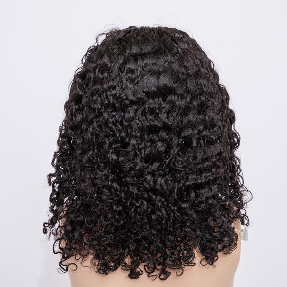 New Trend V Part Wig Burmese 5" Depth Deep Curly Indian Raw Human Hair