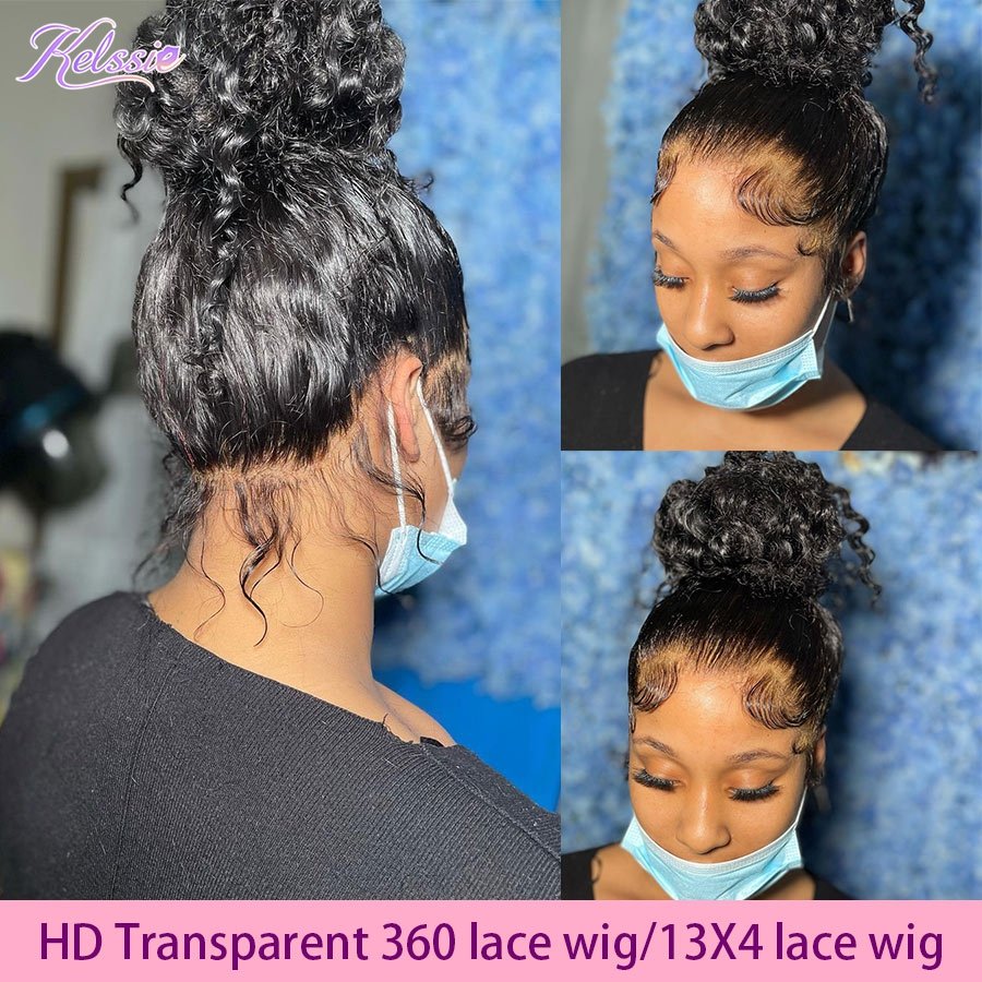Cheap 360 Peruvian Water Deep Wave Full Lace Wigs From Guangzhou,12a Grade Raw Indian Virgin 360 Full Lace Human Hair Wigs