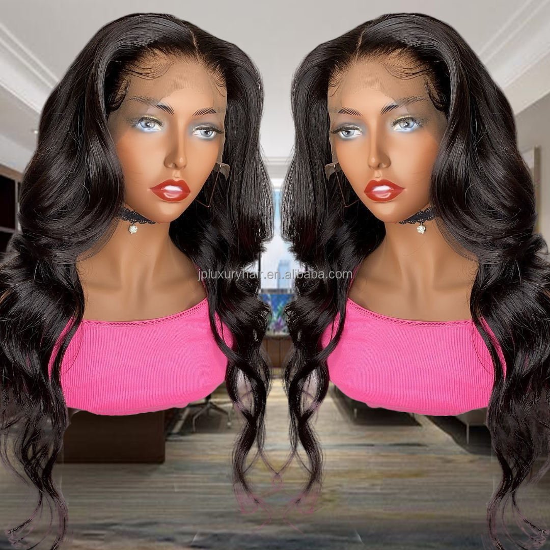JP Body Wave Human Hair Lace Front Wig For Black Women Transparent HD Lace Frontal Wig Brazilian Virgin Full Lace Human Hair Wig