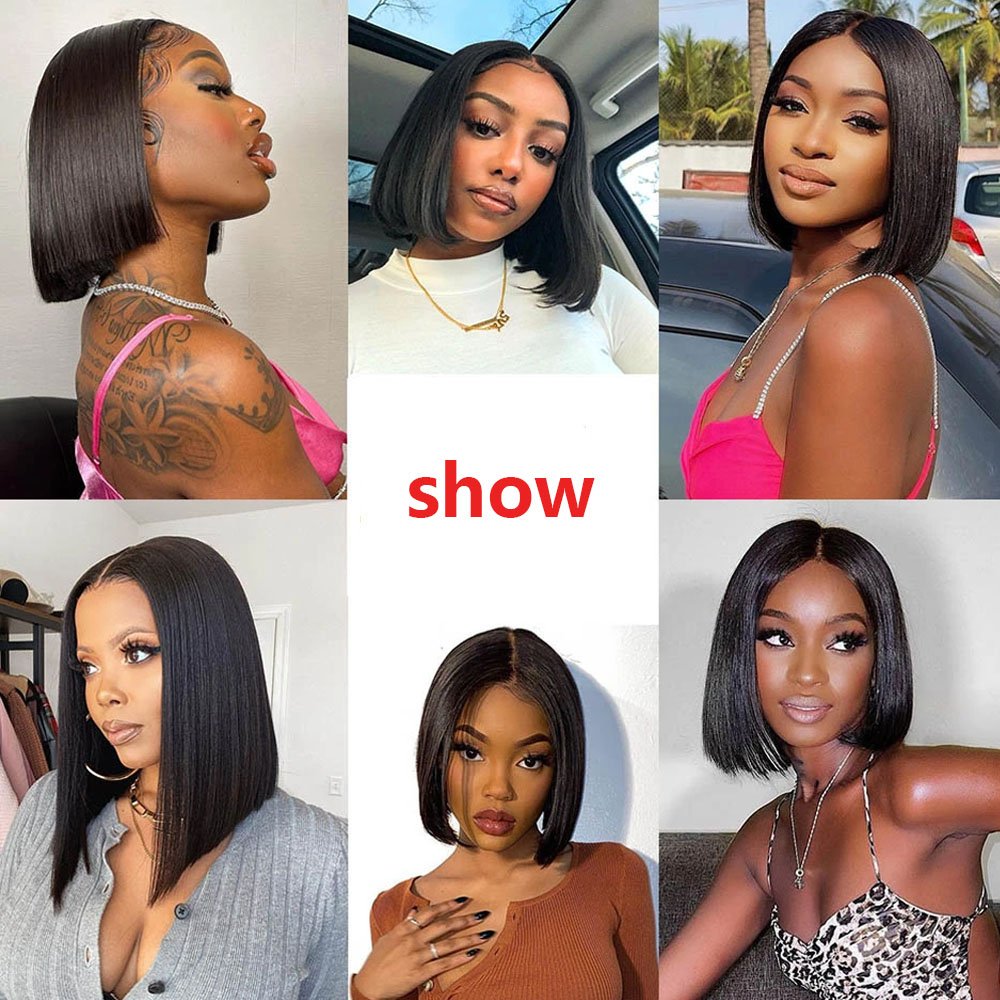 Cheap Short Bob Wigs Human Hair Lace Front Wigs Vendor Wholesale Peruvian Virgin Hair Full Lace Human Hair Wigs For Black Women