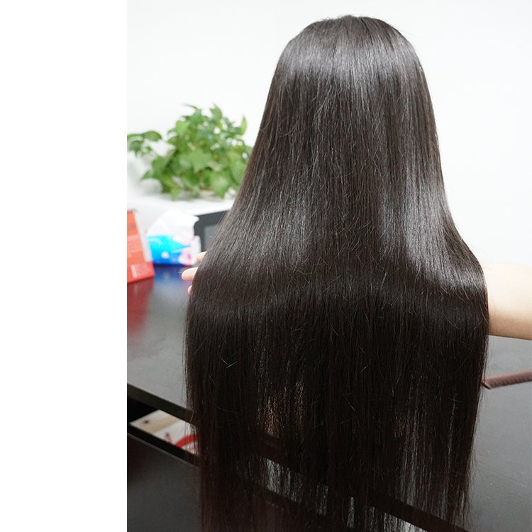 Fashion 100% Human High Quality Natural Color Lace Wig For Black Women,Hd Full Lace Human Hair Wigs