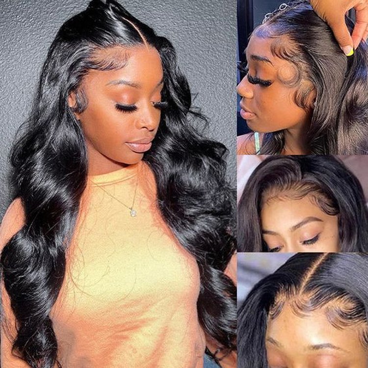 Wholesale Wig Vendors Brazilian Natural Wig Human Hair Lace Front Virgin Peruvian Hair Wigs For Black Woman Body Wave