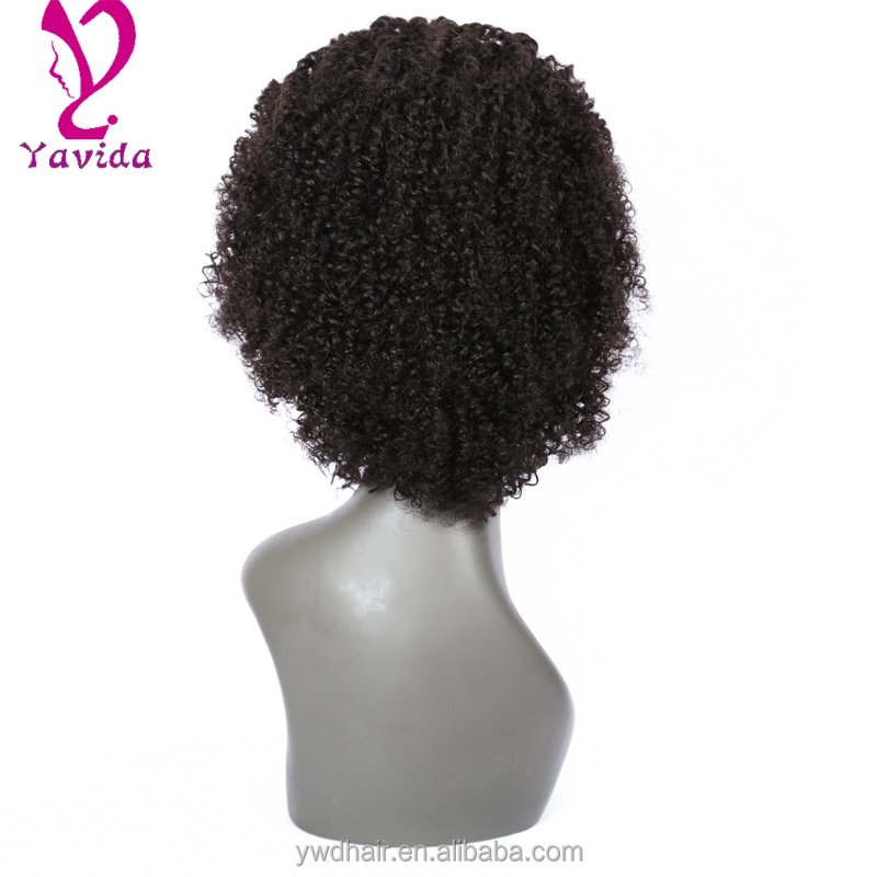 8-26" Brazilian Curly Lace Front Human hair Wig Glueless Front Lace Wigs With Baby Hair Short Curly Kinky Curly Frontl Lace Wigs