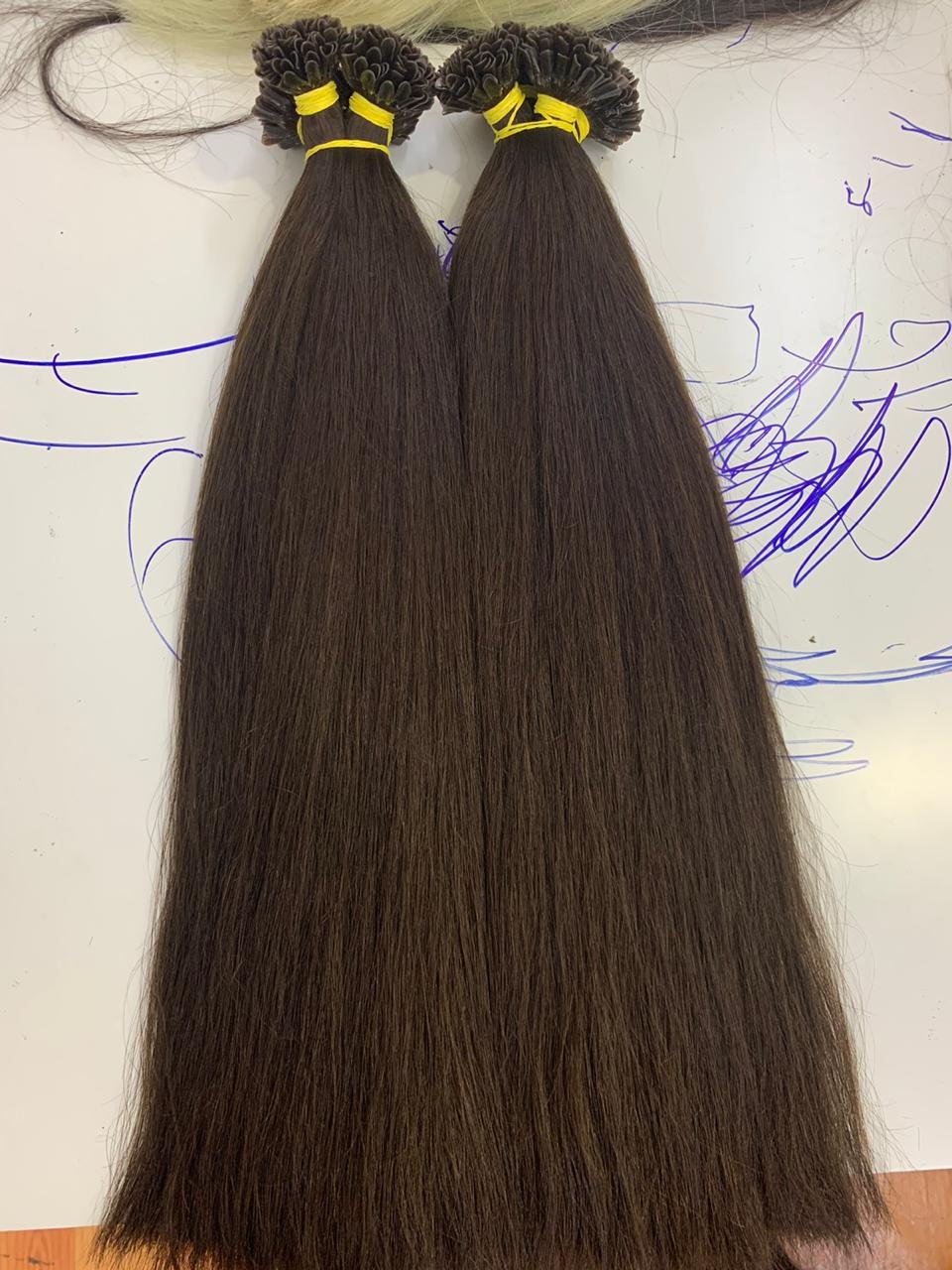 U Tip Hair Extension Wholesale 100% Remy Human Double Drawn Russian Pre Bonded Keratin U-Tip Hair Extensions