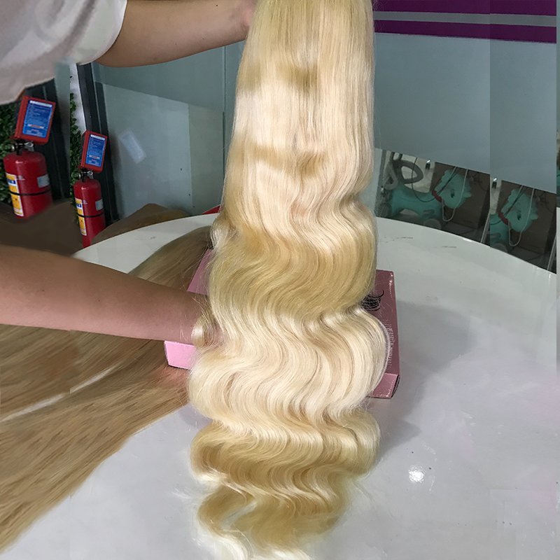 100 Body Wave Wholesale Vendors Glueless Double Drawn Wig 613 Hd Lace Wig With Baby Hair Brazilian Lace Front Human Hair Wigs
