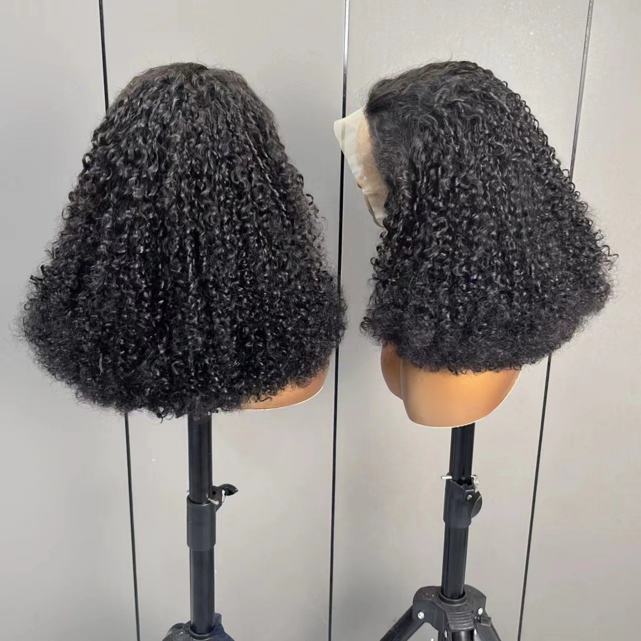 13x4 Lace Front Curly Human Hair Wigs For Black Women Factory Cheap Curly 13x6 HD Curly Baby Hair Frontal Wig