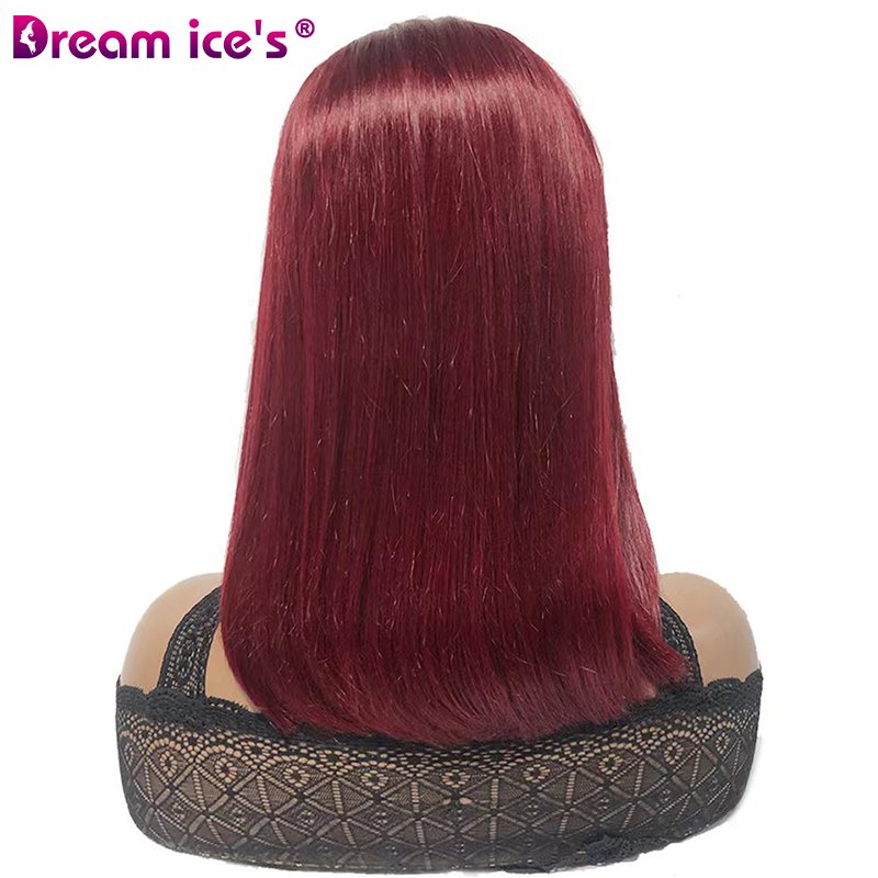 5*5 99J Color Human Hair Vietnamese Wigs SDD Bone Straight With Lace Front Wigs And The Best Wholesale Price High Quality