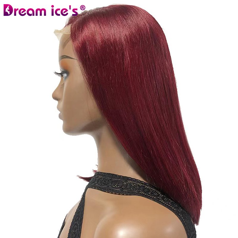 5*5 99J Color Human Hair Vietnamese Wigs SDD Bone Straight With Lace Front Wigs And The Best Wholesale Price High Quality
