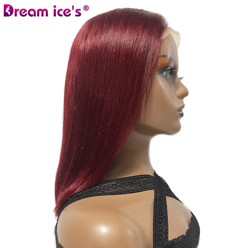 5*5 99J Color Human Hair Vietnamese Wigs SDD Bone Straight With Lace Front Wigs And The Best Wholesale Price High Quality
