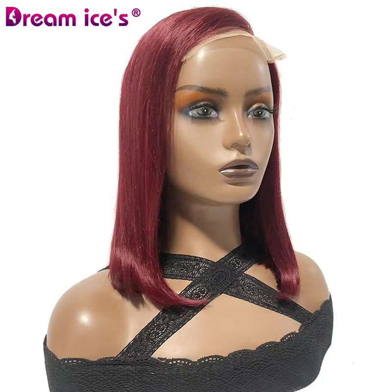 5*5 99J Color Human Hair Vietnamese Wigs SDD Bone Straight With Lace Front Wigs And The Best Wholesale Price High Quality