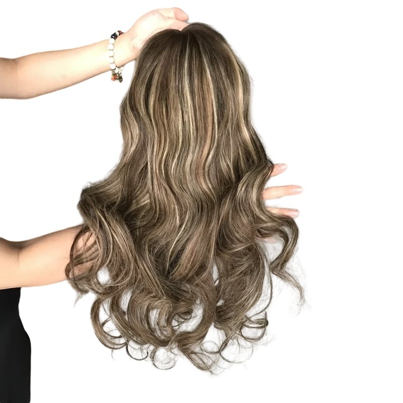 20 inches Balayage Color 2/27# Human Hair Wigs 13"x 6" HD Lace Front Wig Highlight Chinese Remy Hair Lace Frontal Wig