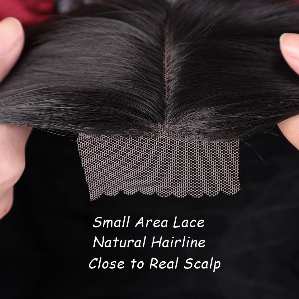 26" Synthetic Small Lace Front Wig Brown Long Wavy Mixed Black Lace Fashion Part Hair Wig for Women