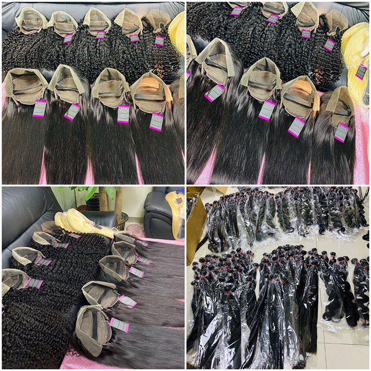 Borui Hair Wholesale Vendor Kinky Curly 13x4 Tranparent Lace Frontal Wigs Unprocessed Virgin Human Hair Wigs For Black Women