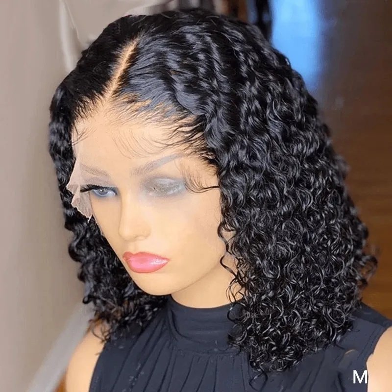 China Good Hair 100% Human Hair Wholesale Water Wave Curl 13x4 13x6 Transparent Lace Human Hair Wigs 12A Grade Frontal Lace Wigs