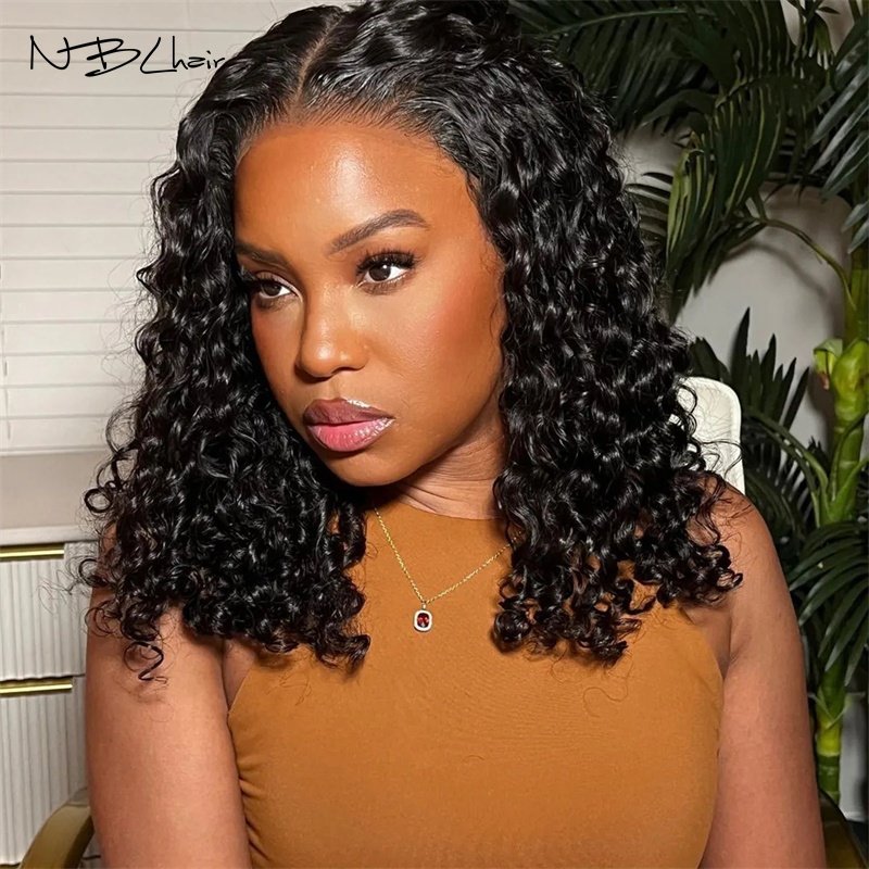 China Good Hair 100% Human Hair Wholesale Water Wave Curl 13x4 13x6 Transparent Lace Human Hair Wigs 12A Grade Frontal Lace Wigs