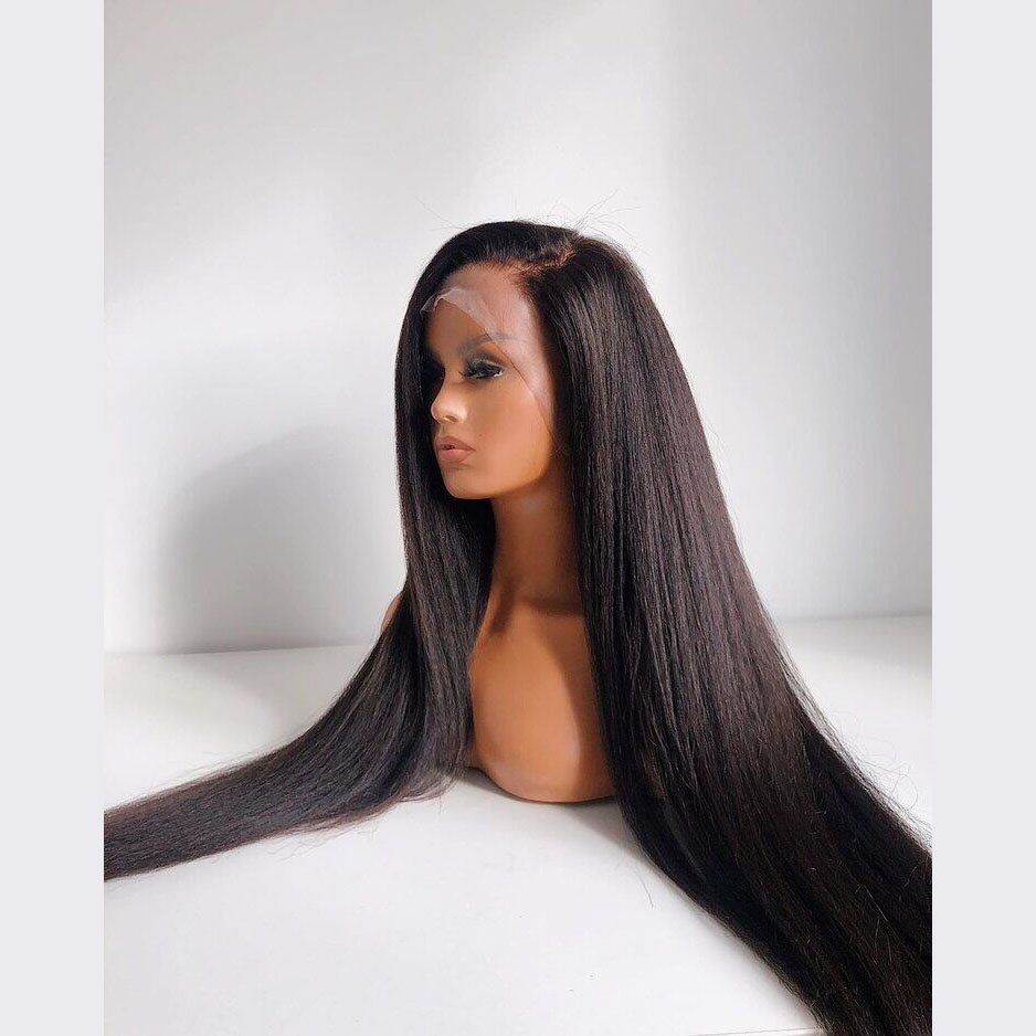 Best Lace Long Straight Deep Wave 13x4 Lace Frontal Human Hair Wigs 30 40 Inch Human Hair Full Lace Front Wig Wholesale