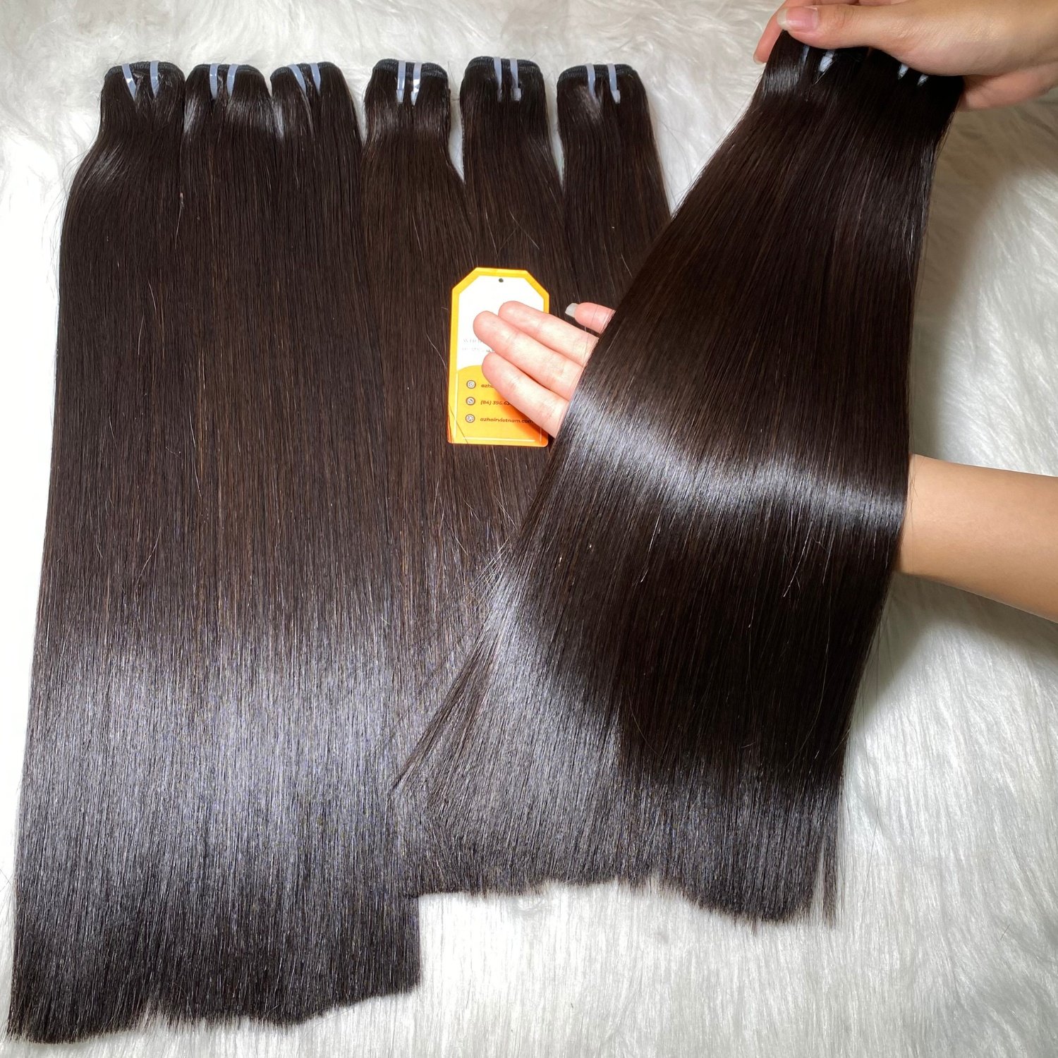 Wholesale Virgin Hair Vendors Super Double Drawn Weft Hair Bundles Vietnamese Human Hair Extensions Long Lasting