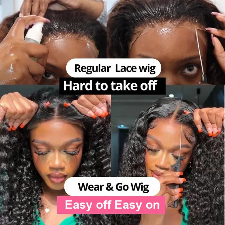 9x4 5x5 7X7 4x6 HD Lace Frontal Curly Human Hair Wigs For Black Women Factory Wholesale Cheap New Removable Lace Wig