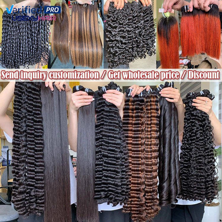 2024 Top Quality Virgin Burmese Curly Hair Weft 100% Raw Vietnamese Hair Wholesale Price raw indian curly bundles Hair Dropship