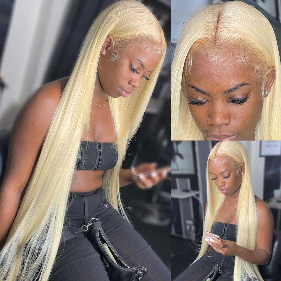Highest Quality 613 Blonde Virgin Hair Wigs Human Hair Blonde HD Lace Front Wigs Natural Human Hair Wig for Black Women