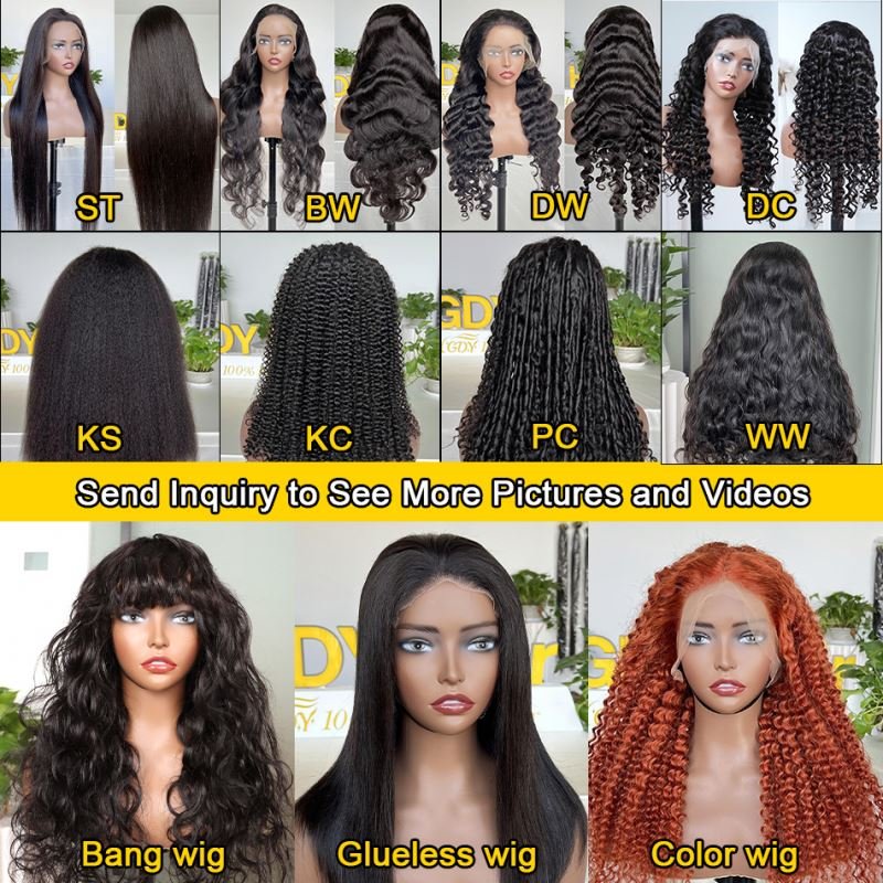 Wholesale Wigs 100Human Hair Vendors Cabello Humano Deep Wave HD Lace Frontal Wig Human Hair 200 Density