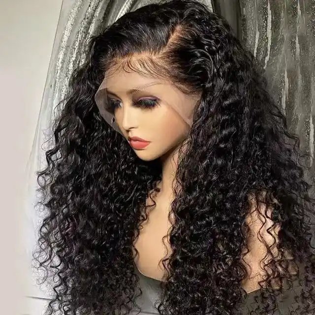 Cheap Lace Human Hair Wigs For Black Women Afro Kinky Curly Raw Indian Hair 13X6 Lace Front Wig Hd Lace Frontal Wig Vendors