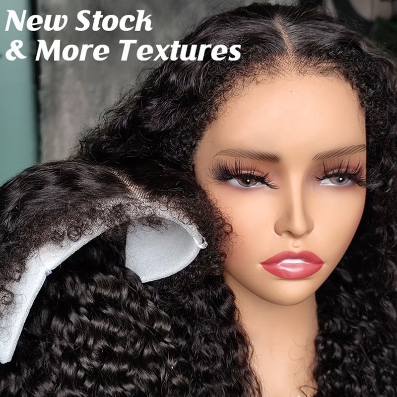 Fuxin Raw Brazilian Hair Wigs Women 250 Density Human Hair Wig Lace Front Wig for Black Afro Kinky Curly 4a 4b 4c Long