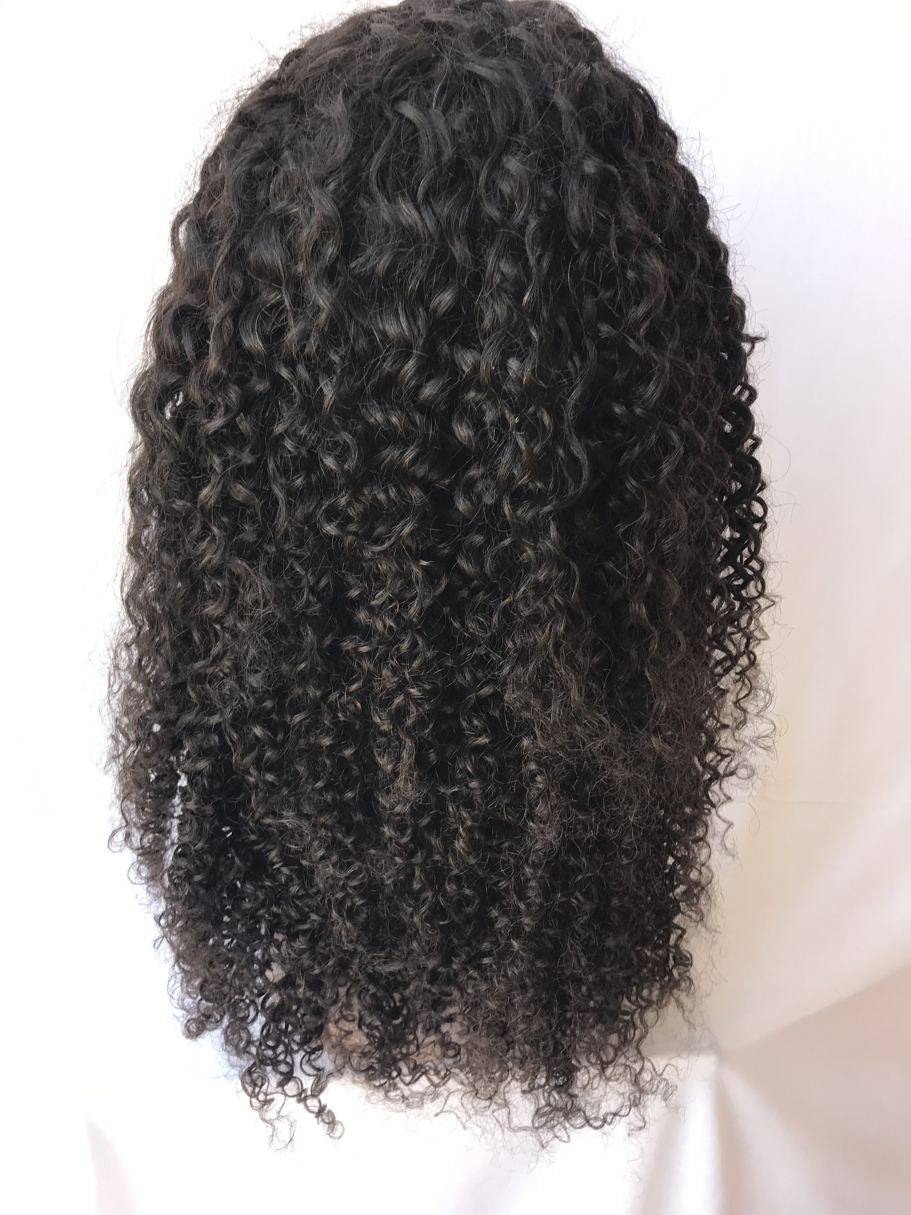 Export Top Hot Selling Grade Cambodian Virgin Mink Cuticle Aligned 24'' Kinky Curly Wig With Bangs Wholesale Price Indian Vendor