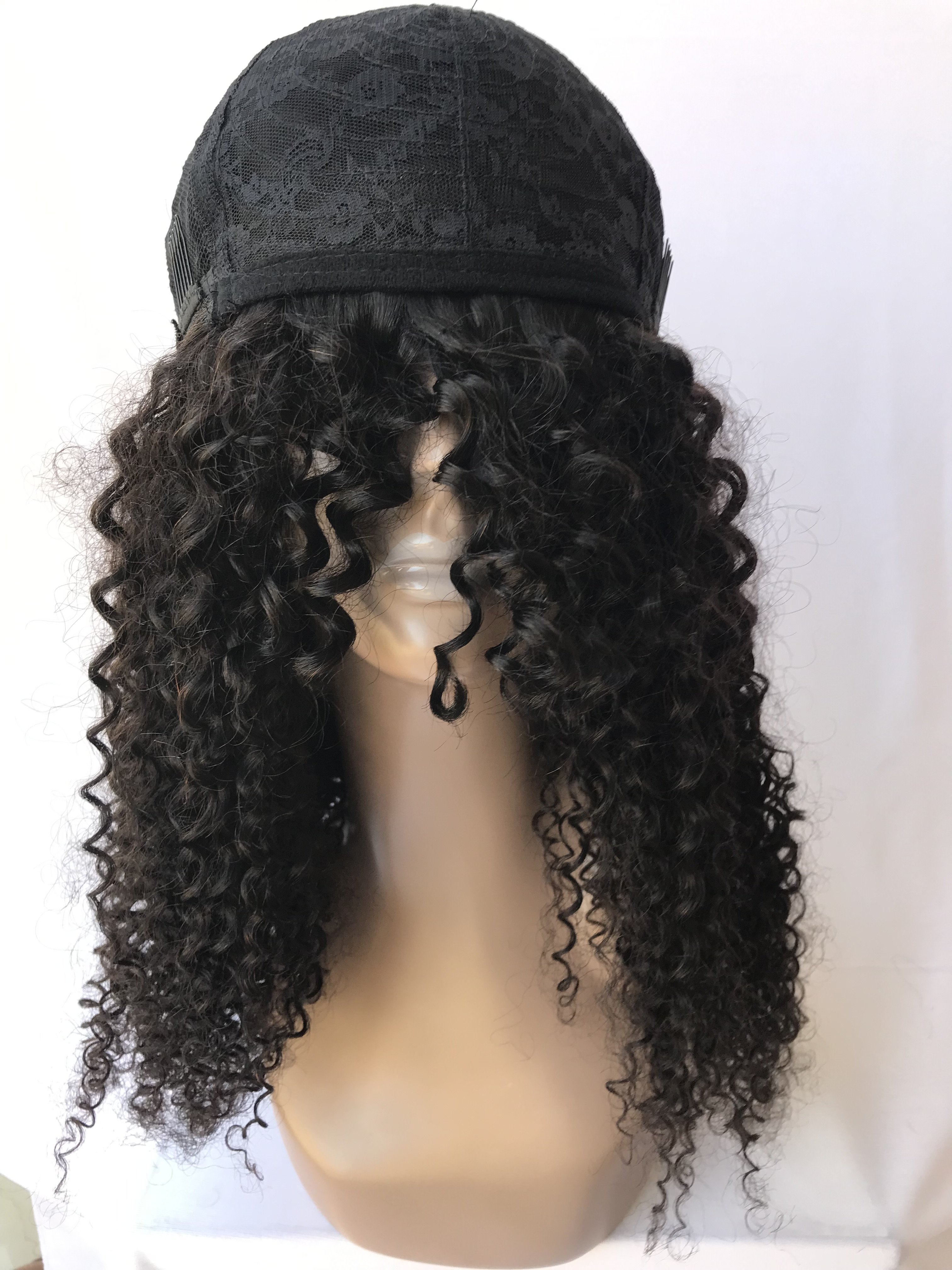 Export Top Hot Selling Grade Cambodian Virgin Mink Cuticle Aligned 24'' Kinky Curly Wig With Bangs Wholesale Price Indian Vendor