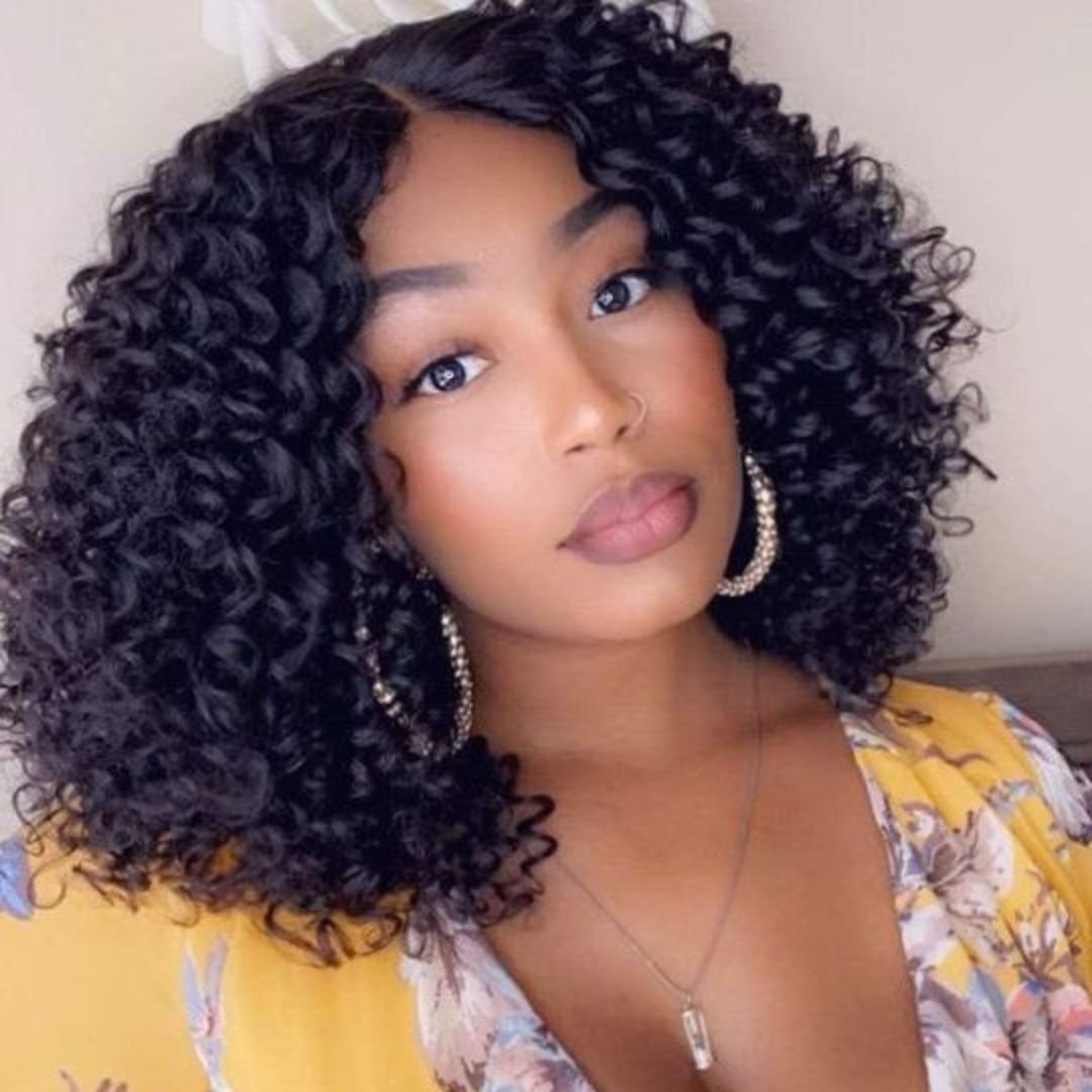 Kinky Curly Perruque Human hair Pre Plucked Lace Curly Bob Wig Bleached Knots Vietnamese Human Hair HD Lace Front Glueless Wig