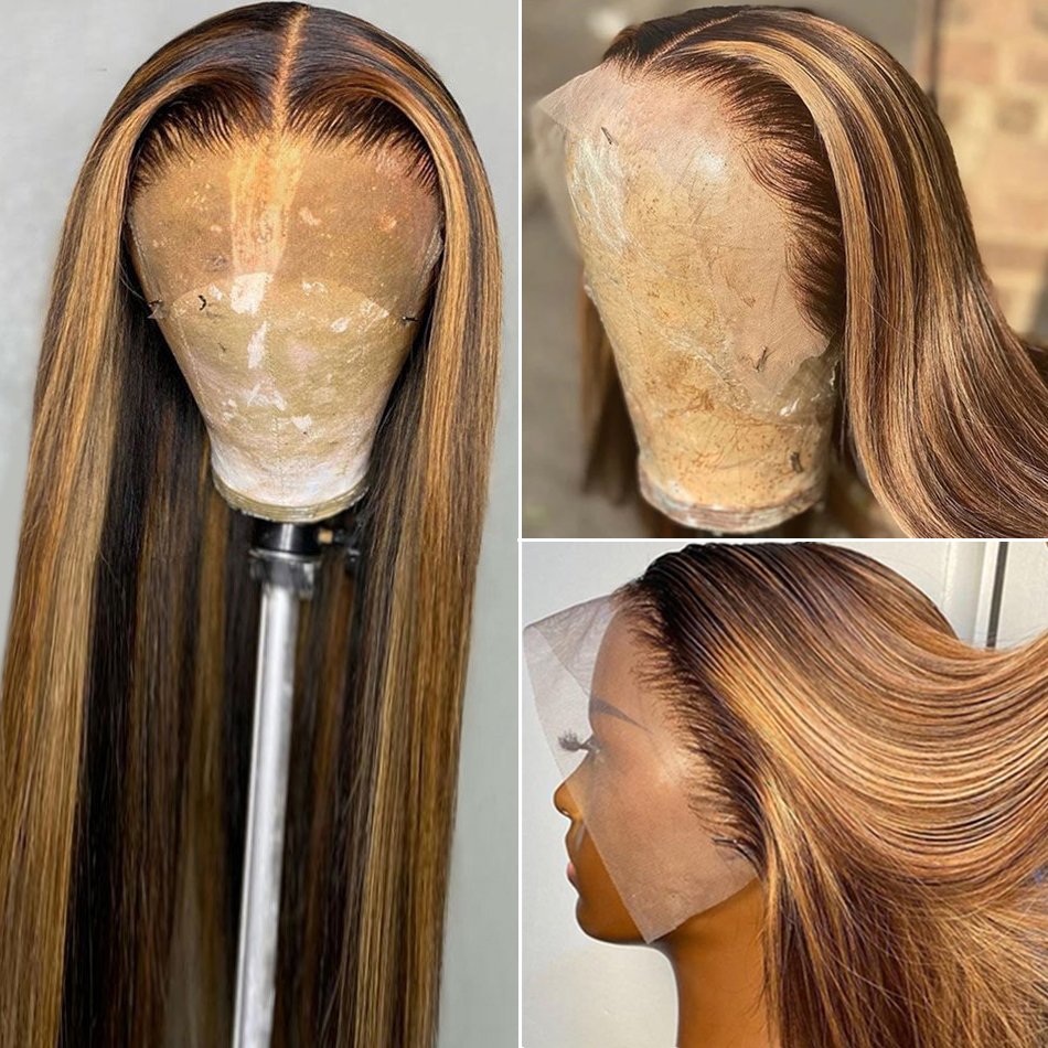 Highlight Hd Lace Frontal Wigs Human Hair Honey Blonde 613 Human Hair Lace Front Wigs For Black Women Full Lace Human Hair Wigs