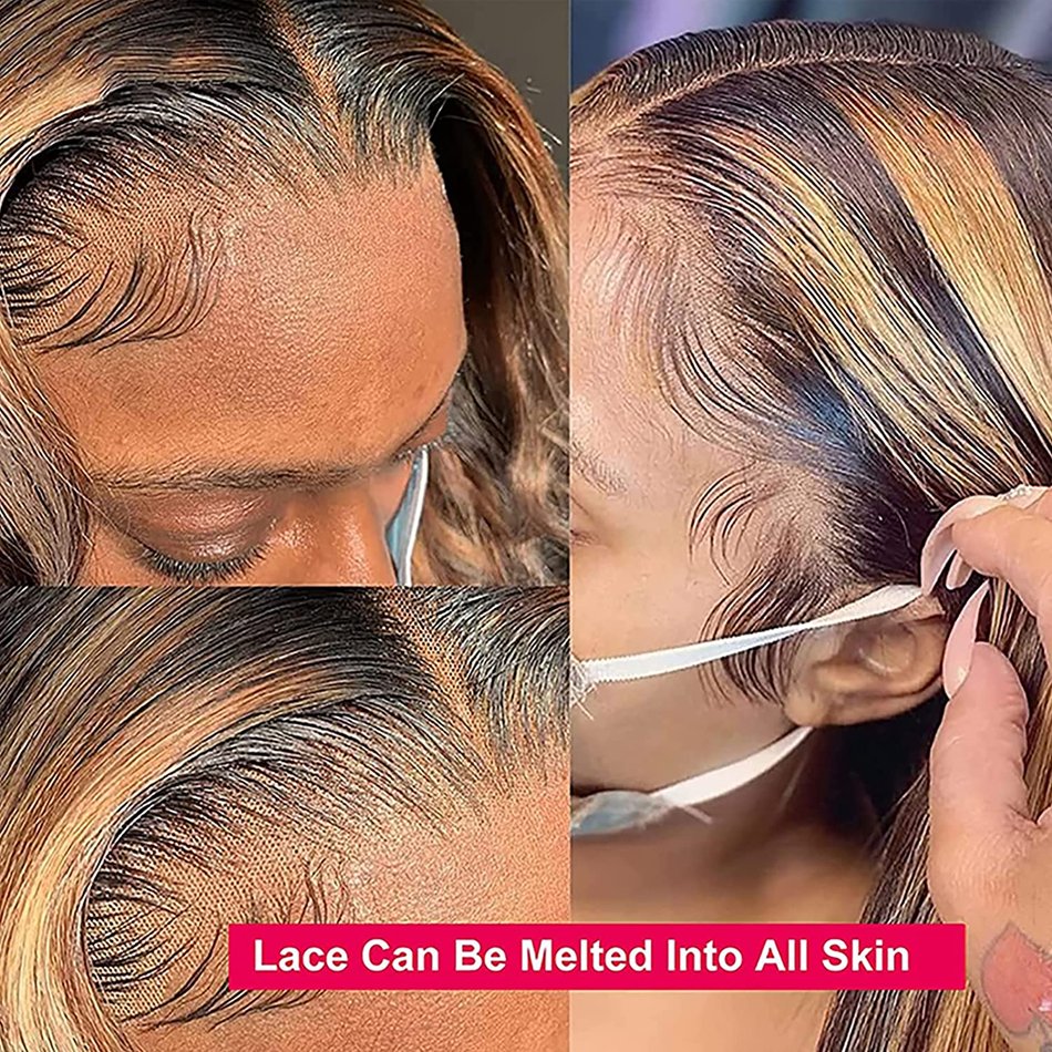 Highlight Hd Lace Frontal Wigs Human Hair Honey Blonde 613 Human Hair Lace Front Wigs For Black Women Full Lace Human Hair Wigs