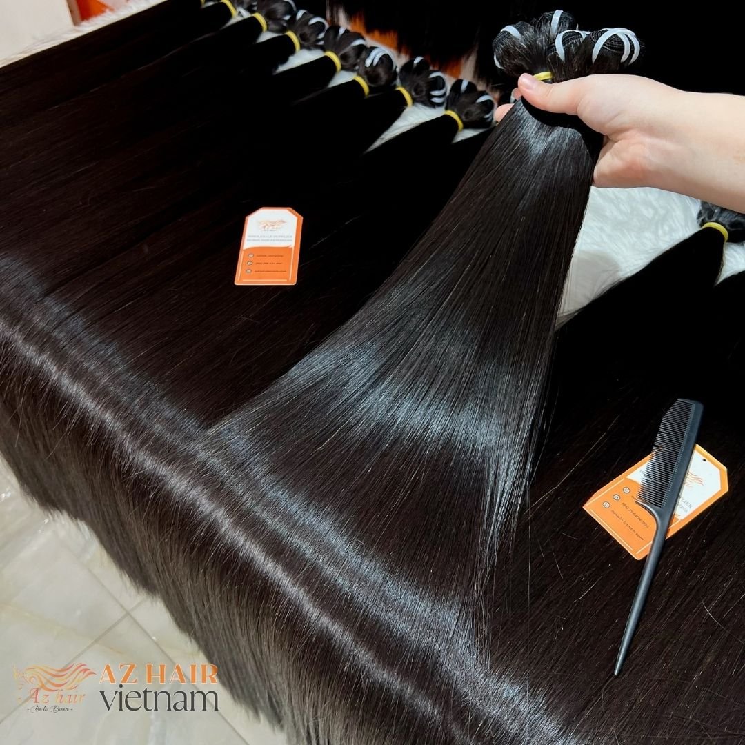 Natural Weave Bundle 8-30inches 12A Grade Raw Vietnamese Double Drawn Silky Bone Straight Human Hair Bundles