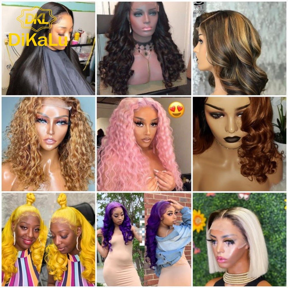Straight Lace Front Wig Deep Part Peruvian Remy Human Hair Wigs Red 13*4 13*6 4*4 Lace Front Human Hair Wigs for Women