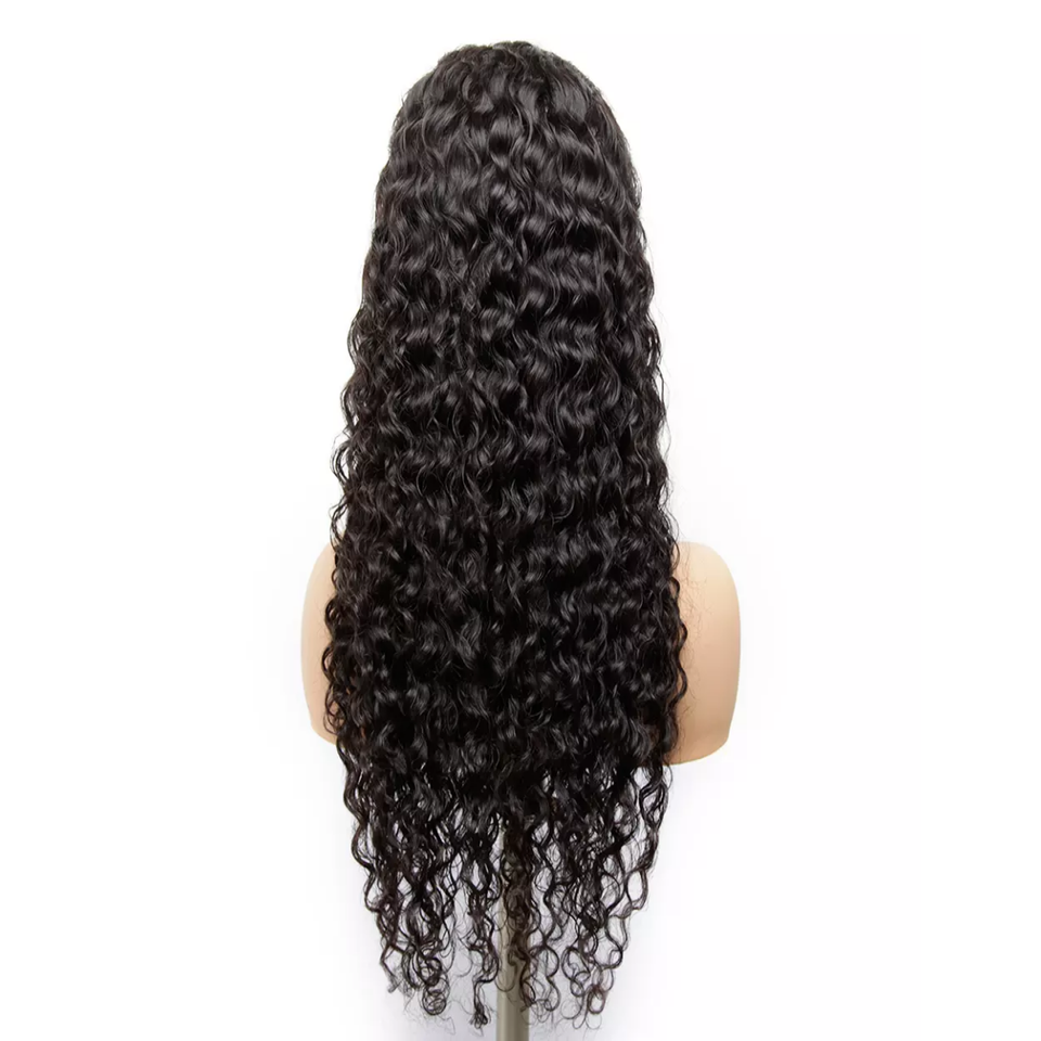 Wholesale Brazilian Virgin Natural Human Hair Hd Lace Frontal Wig Transparent Lace Deep Wave Front Human Hair Wig