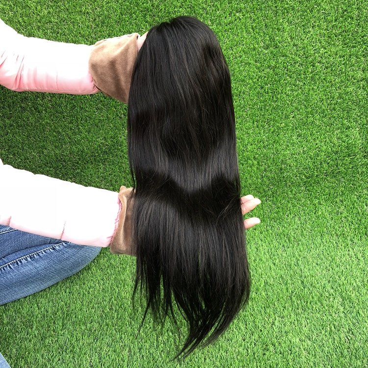 Lace Front Wig Remy Virgin Straight Human Hair Wigs for Black Women DHL Transparent Swiss lace wigs