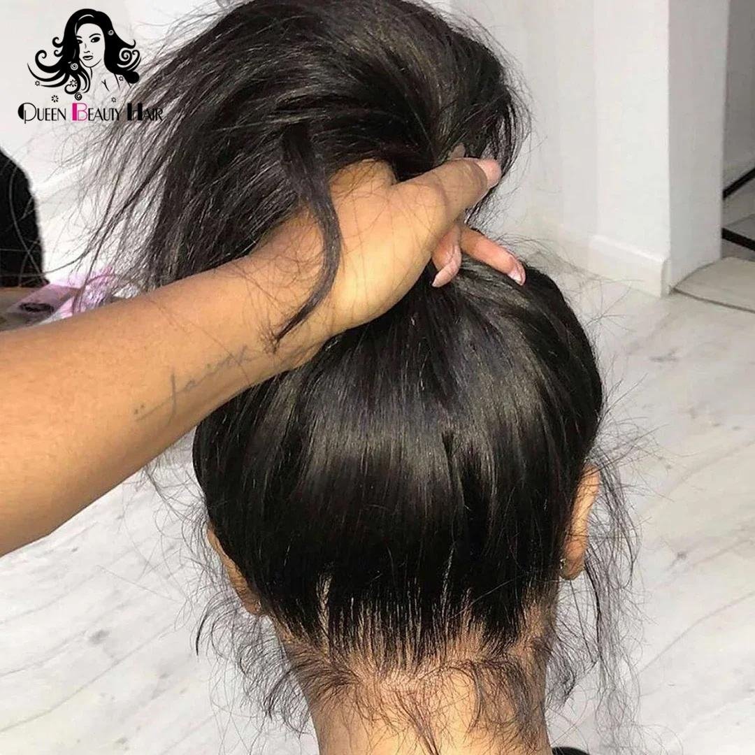 38 40 inch Glueless Full Lace Human Hair Wig for Black Women Best-selling Vendor Wholesale 360 HD Transparent Lace Frontal Wigs
