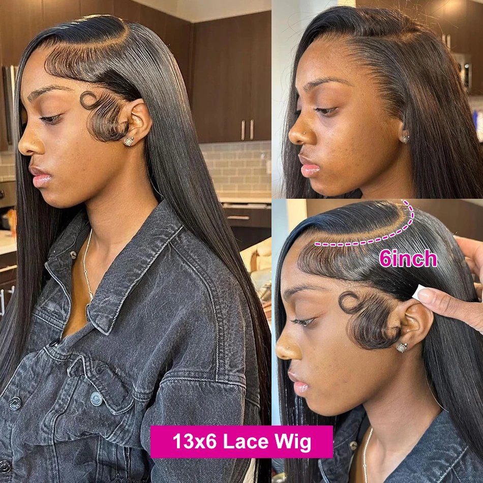 Wholesale 250 Density 13*4 Lace Front Wigs Human Hair Pre Plucked Indian Hair Bone Straight Vietnam Human Hair Wig