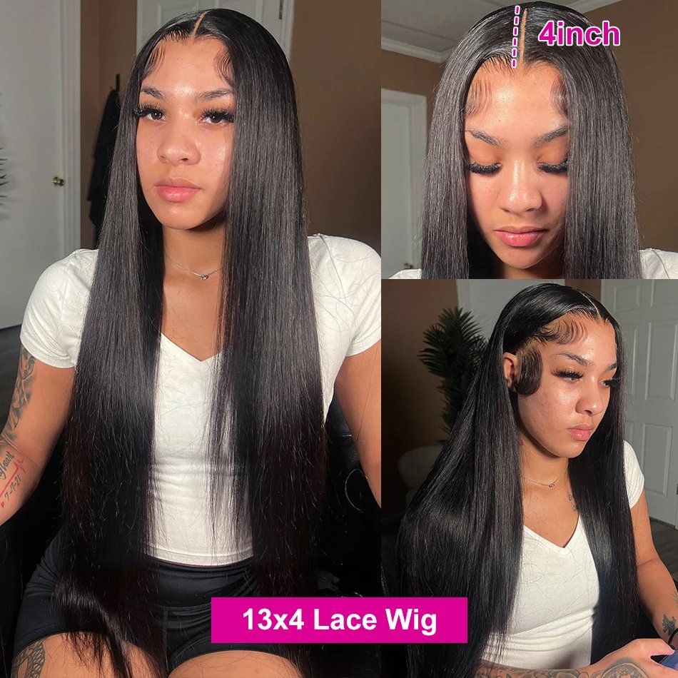 Wholesale 250 Density 13*4 Lace Front Wigs Human Hair Pre Plucked Indian Hair Bone Straight Vietnam Human Hair Wig