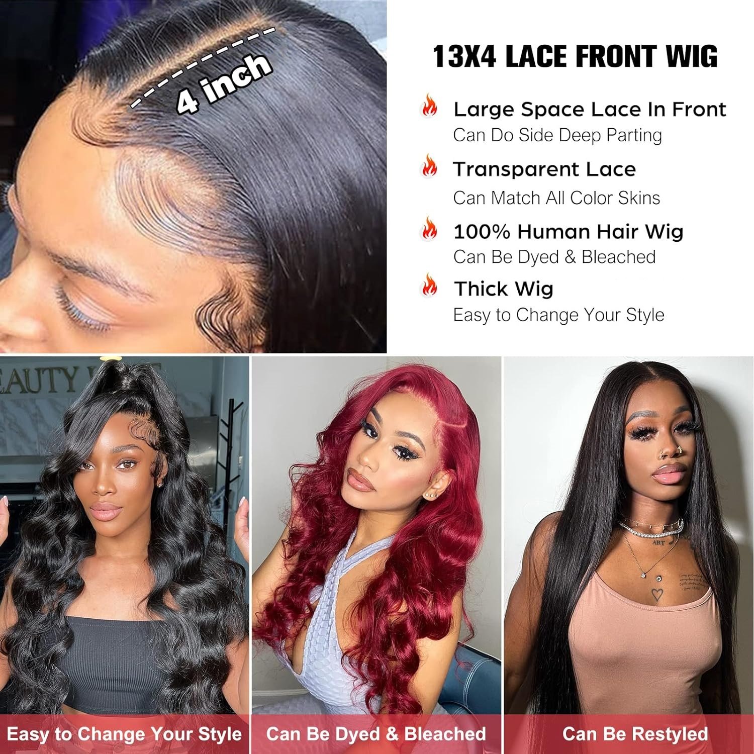 Raw Cambodian Hair Lace Front Wig Virgin Cuticle Aligned 100% Glueless Human Hair Wig Full 13x4 Lace Frontal Wig For Black Women