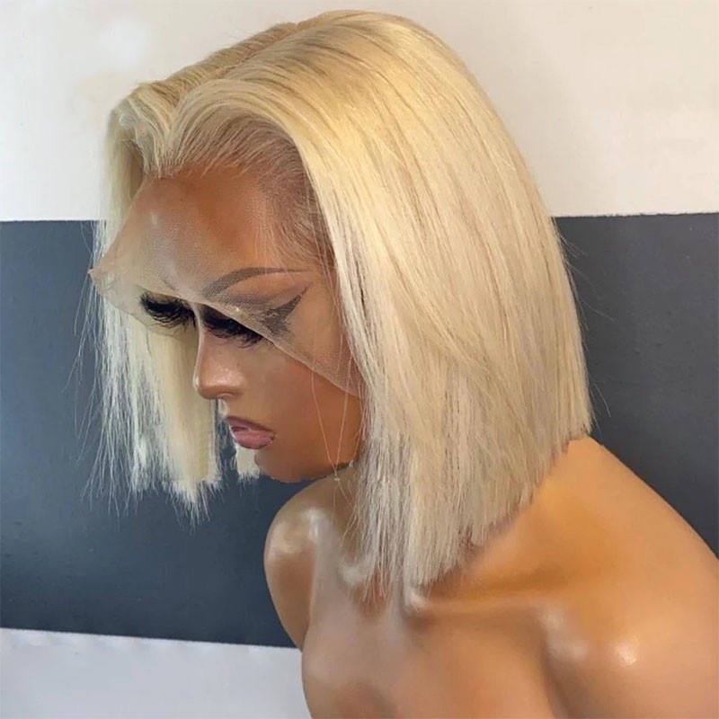 Vietnamese Blonde Bob Human Hair Wig Super Double Drawn Hair Cheap Vietnamese Human Hairs Wigs