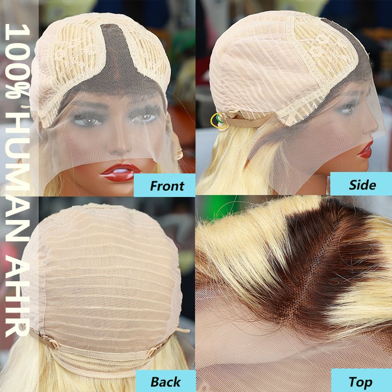 10A Grade Peruvian 40inch 613# Blonde 100% Natural Human Hair 13*4*1 Lace Front Cuticle Aligned Raw Virgin Brazilian Hair Wigs
