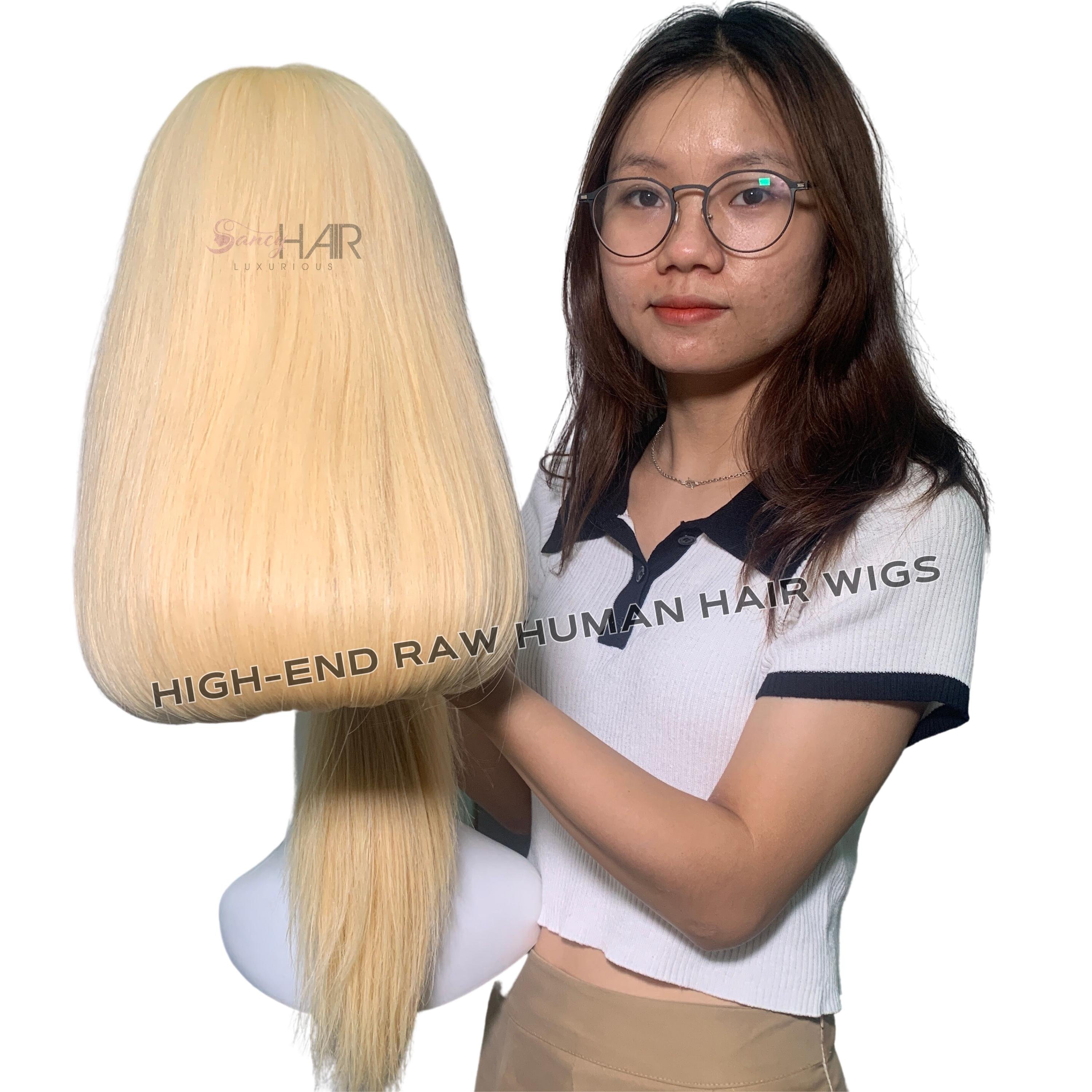 Top-tier Lace Closure 2x4 Human Hair Wigs Light Color Full Cuticle Aligned Raw Hair Extensions Virgin Wholesale Price