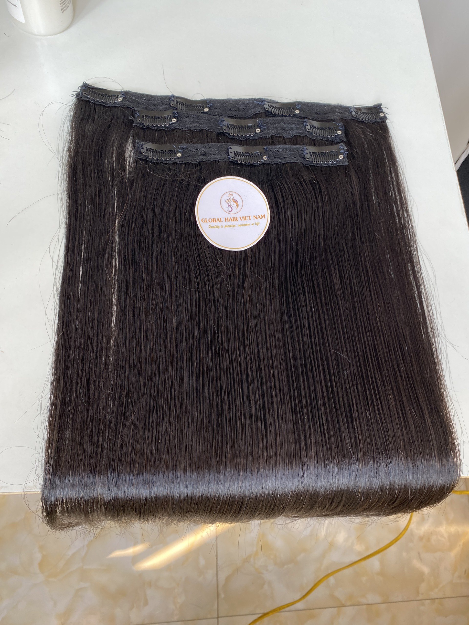 Remy Human Clip in Hair Extensions Wholesale Seamless genius Weft Clip in Hair Extension Top Quality
