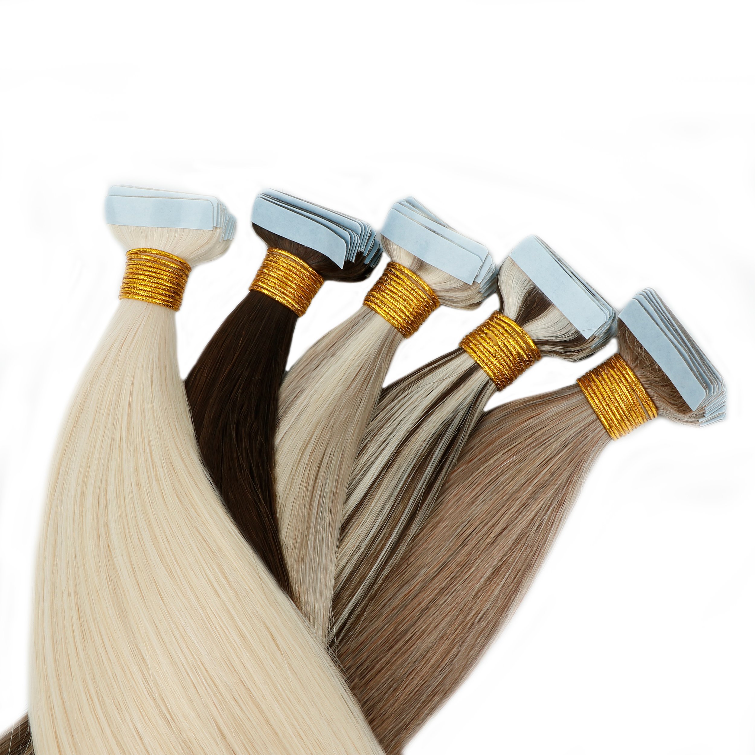 Top Quality Russian Tape Hair Extensions Double Drawn Real Human Hair Virgin Tape Hair Extension