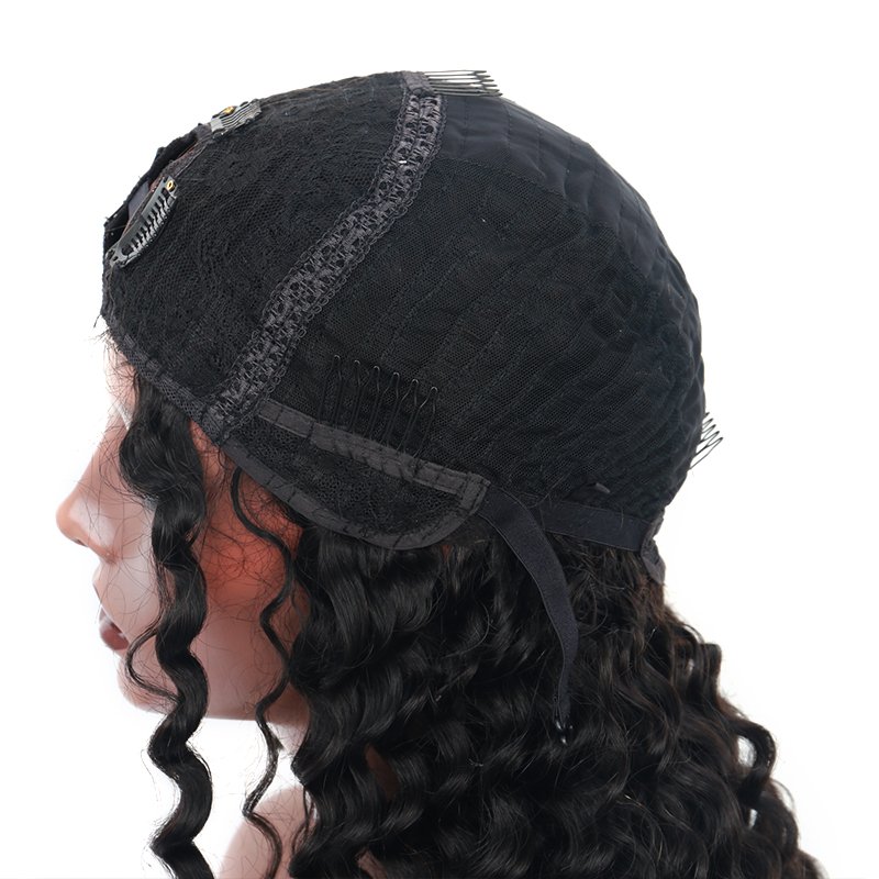 Wholesale None lace Wig Human Hair U Part V part Brazilian Hair Long Large 100% Virgin Remy Human Hair Wig 150% density