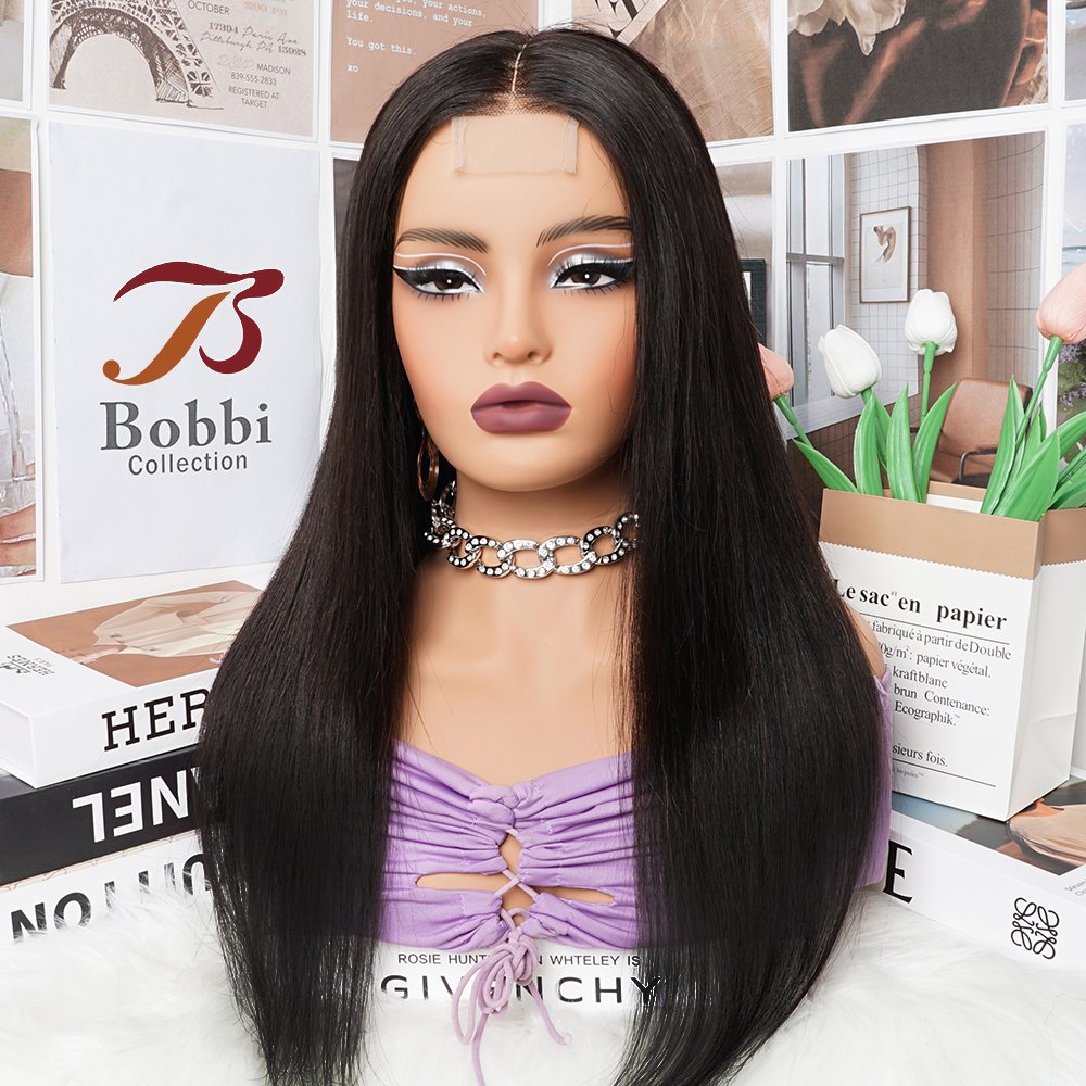 Kim K Closure straight Wig Glueless HD Lace Front Wig Long Straight Brazilian Remy Human Hair Wig for Women