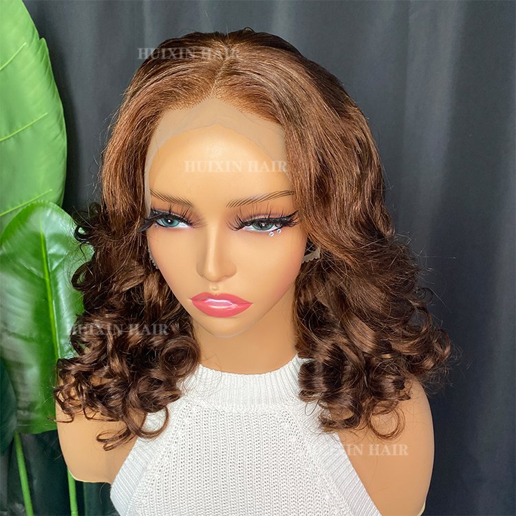 Brazilian Indian vrigin raw human hair wigs orange natural black deep wave silk straight 13x4 transparent lace frontal wig