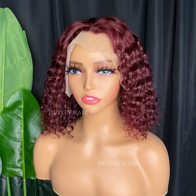 Brazilian Indian vrigin raw human hair wigs orange natural black deep wave silk straight 13x4 transparent lace frontal wig